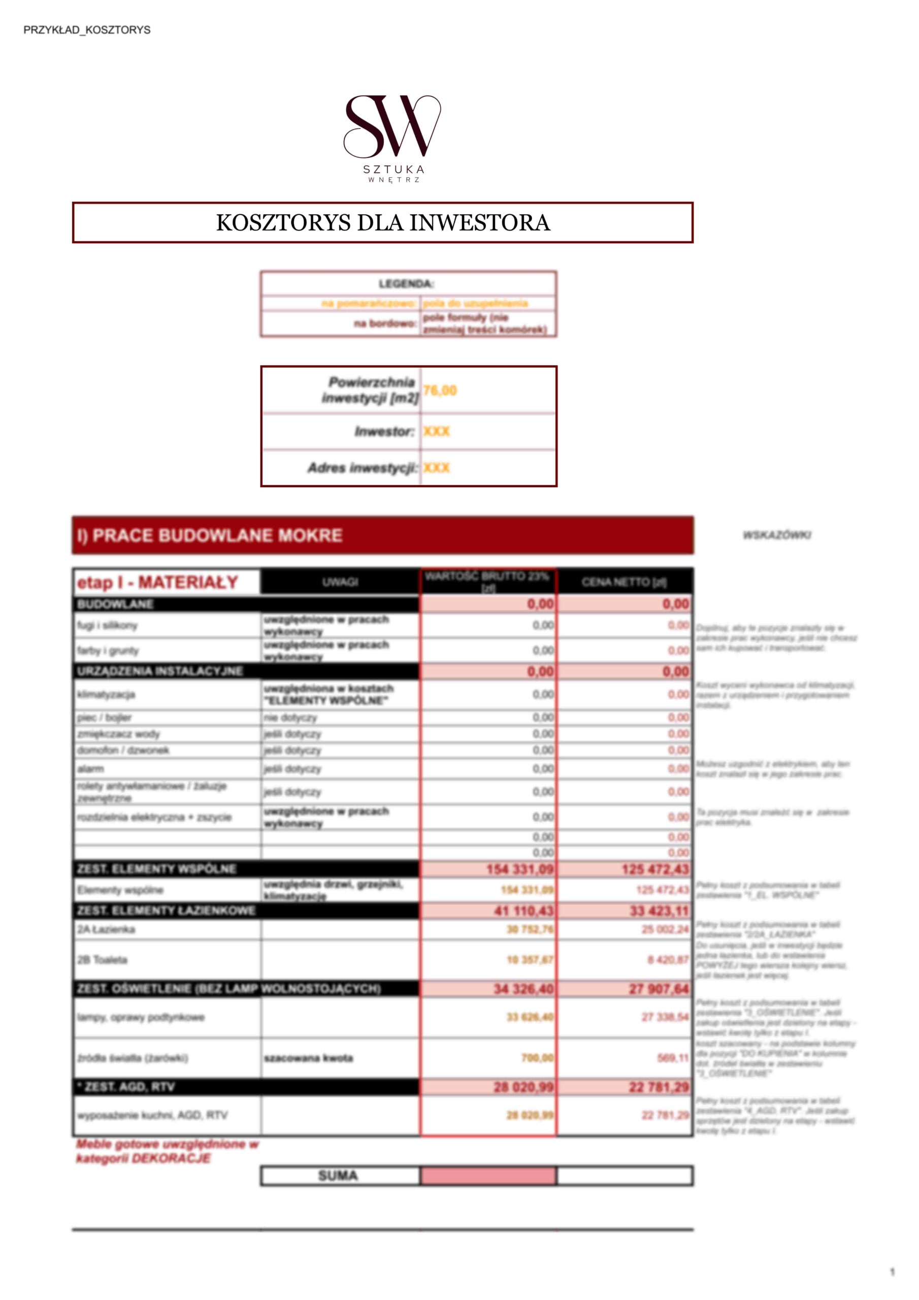 PRZYKŁAD KOSZTORYS KOSZTORYS (2) (1)